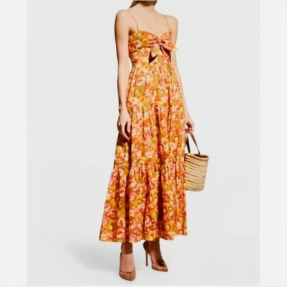 House of Harlow 1960 Dresses & Skirts - HOUSE OF HARLOW 196 P0 BOHEMIAN TIERED MAXI DRESS SMOKED BACK WOMENS SIZE XS